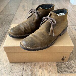 John Varvatos Chukka Men’s Boots in Brown Suede Leather 11M